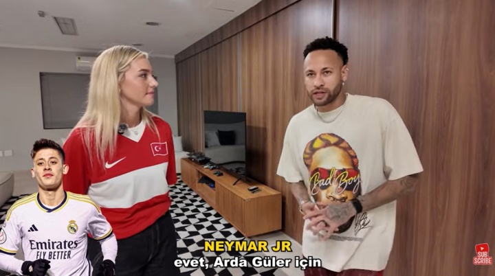 QIUSU Sports官方站-给面!内马尔接受土耳其美女球员采访:居莱尔是世界最佳中场